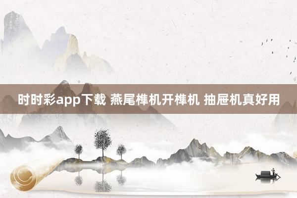 时时彩app下载 燕尾榫机开榫机 抽屉机真好用